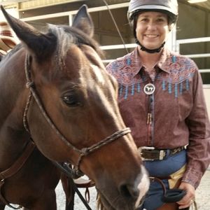 COWGIRL UP STONEWASHED EMBROIDERED WESTERN SHIRT